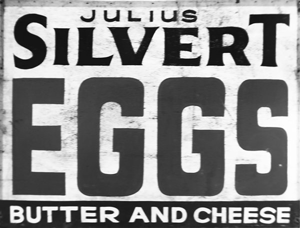 Julius Silvert eggs vintage sign