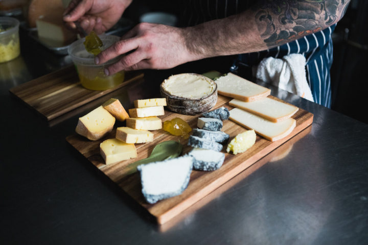 Preparing a cheese board